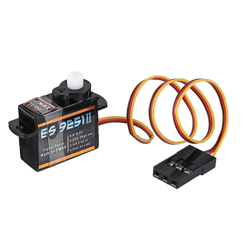 6PCS Emax ES9251 Upgrade Version 3g Plastic Gear Micro Digital Servo For RC Model