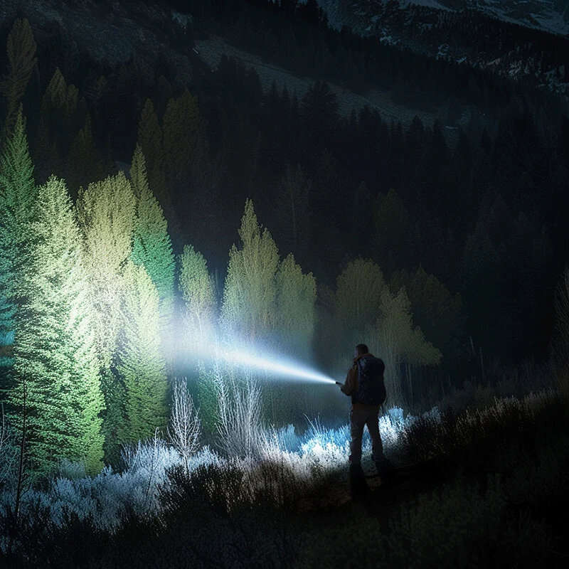 Xiaomi Mijia N613 1000lm 240M High Lumen Long Range LED Flashlight Type-C Port Power Bank LED Torch
