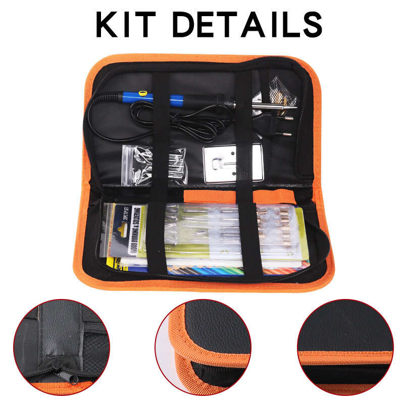 71 Pieces Adjustable Temperature Electric Soldering Iron Pyrography Tool Carving Pyrographer Pen Woo