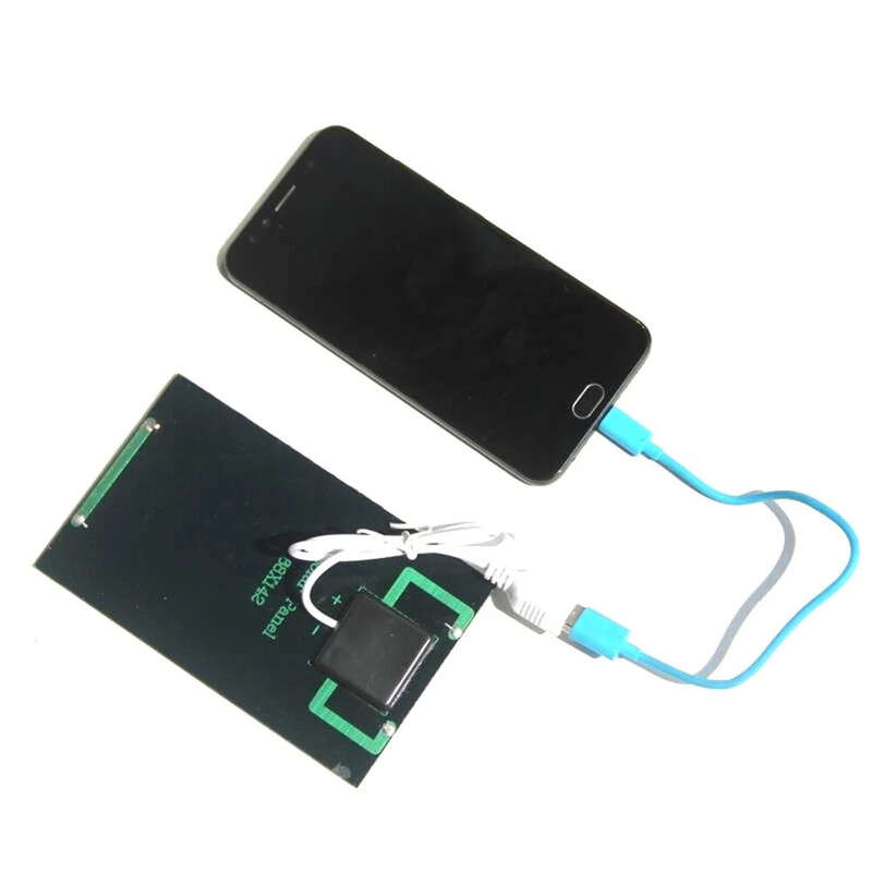 5V 2W Solar Panel Output USB Outdoor Portable Solar System Cell Phone Charger Solar Panel Battery Mo
