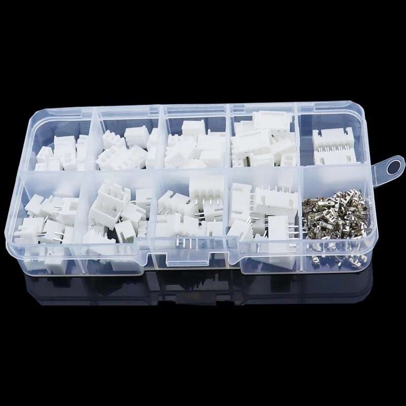 230PCS 2P 3P 4P 5P XH2.54mm Spacing Terminal JST Terminal Connector Kit