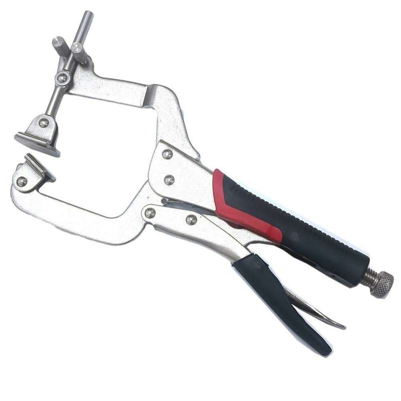 12 inch 2 in 1 Metal Face Clamp Pocket Hole Clamp Pliers Adjustable 90 Degree Right Angle Clamp Heav
