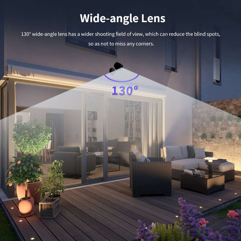 Smart Wireless Camera C1 WiFi IP Camera 1080p IR Night Vision AI Motion Detection Wide Angle View Du
