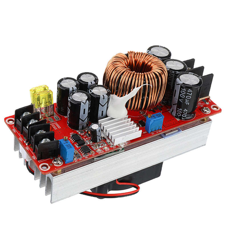 DC10-60V 30A 1500W To 12-90V Boost Converter Step Up Power Supply Module