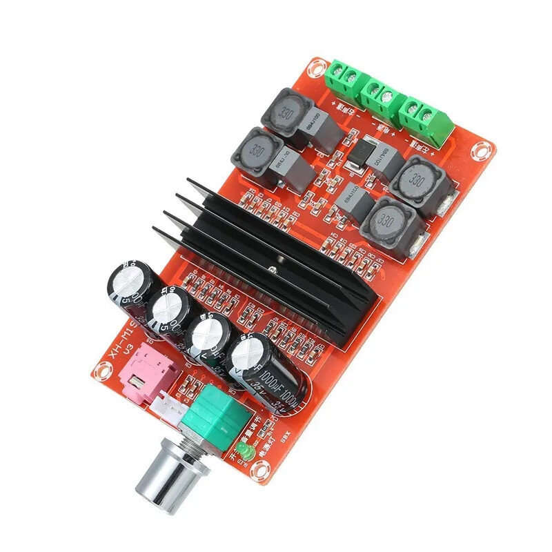 XH-M190 2*100W Tube Digital Audio Board TDA3116D2 Power Audio Amp 2.0 Class D Stereo HIFI Amplifier