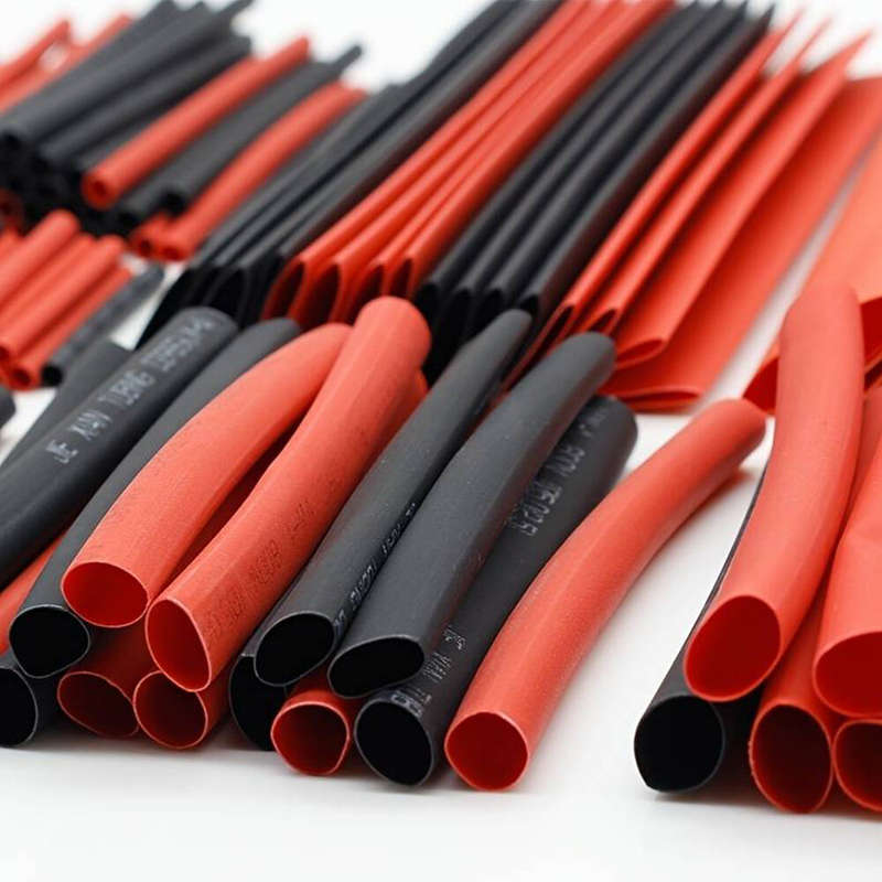 127 Pcs Heat Shrink Tubing Set 2:1 Thermoresistant Tube Red Black Shrink Wrapping Wire Protection He