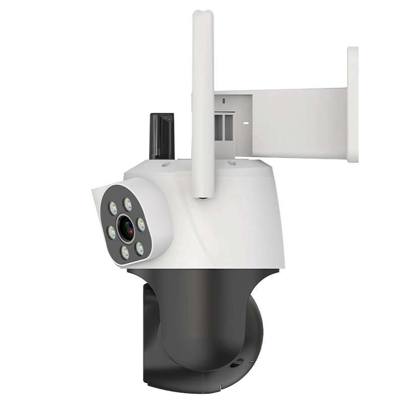 Guudgo 3MP+3MP+3MP Outdoor WiFi Cameras Three Screen View HD IP Camera Color Night Vision Human Dete