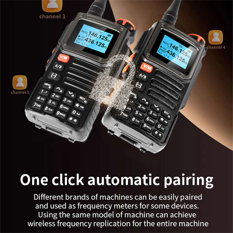 Baofeng UV-K66 Walkie Talkie Multi Band Transmission Wireless Copy Frequency Long Range Type-C USB C