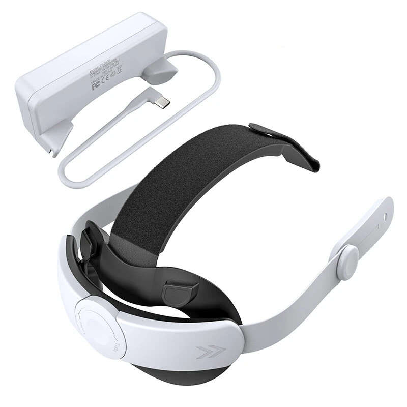DOBE TY-3878 Adjustable Battery Head Strap Replacement with 18500mWh Battery Pack Helmet Headband Ch