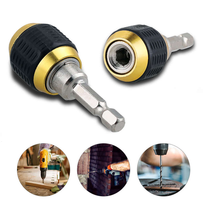 1PC 1/4 Inner Hex 60mm Hexagonal Shank Quick Coupling Power Tool Accessories Electric Drills Adapter
