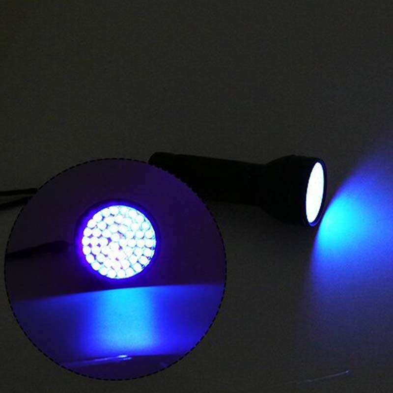 51 LED Purple Light Flashlight 395nm Handheld UV Black Light Flashlight Portable Ultra Violet Torch