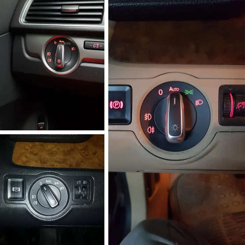 Car Headlight Switch Fog Light Knob For Golf Jetta MK5 MK6 GTI Passat B6 B7 CC Touran Tiguan 5ND9414