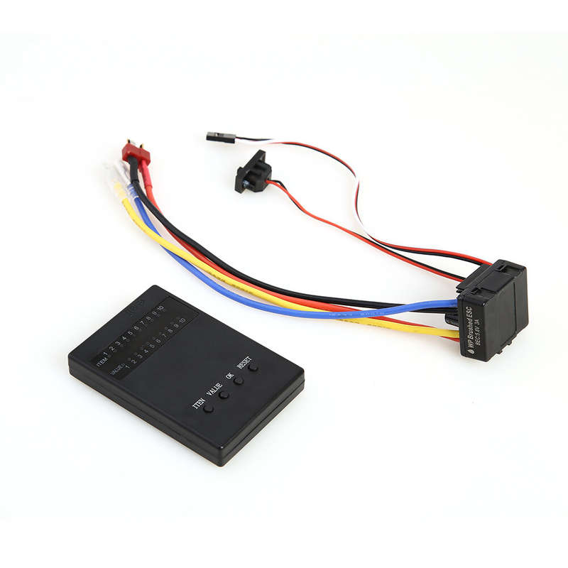 New 1/10 1/8 WP Crawler Brush Brushed 80A Electronic Speed Controller Waterproof ESC With Program Ca