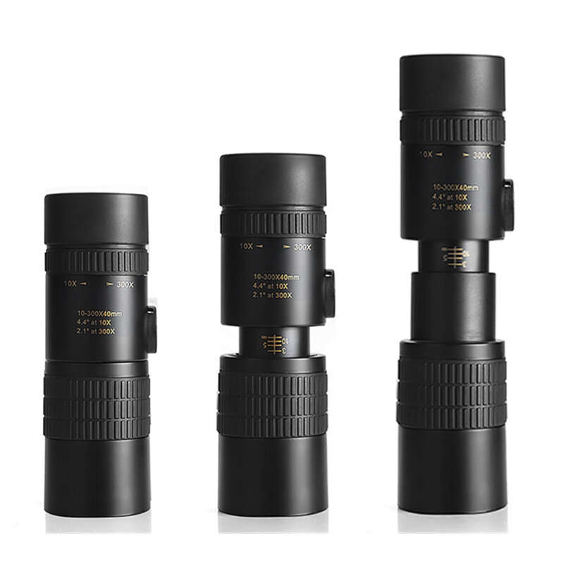 10-300X40 Monocular Telescope HD Zoom Pocket Low Night Vision Powerful Telescope For Camping Hunting