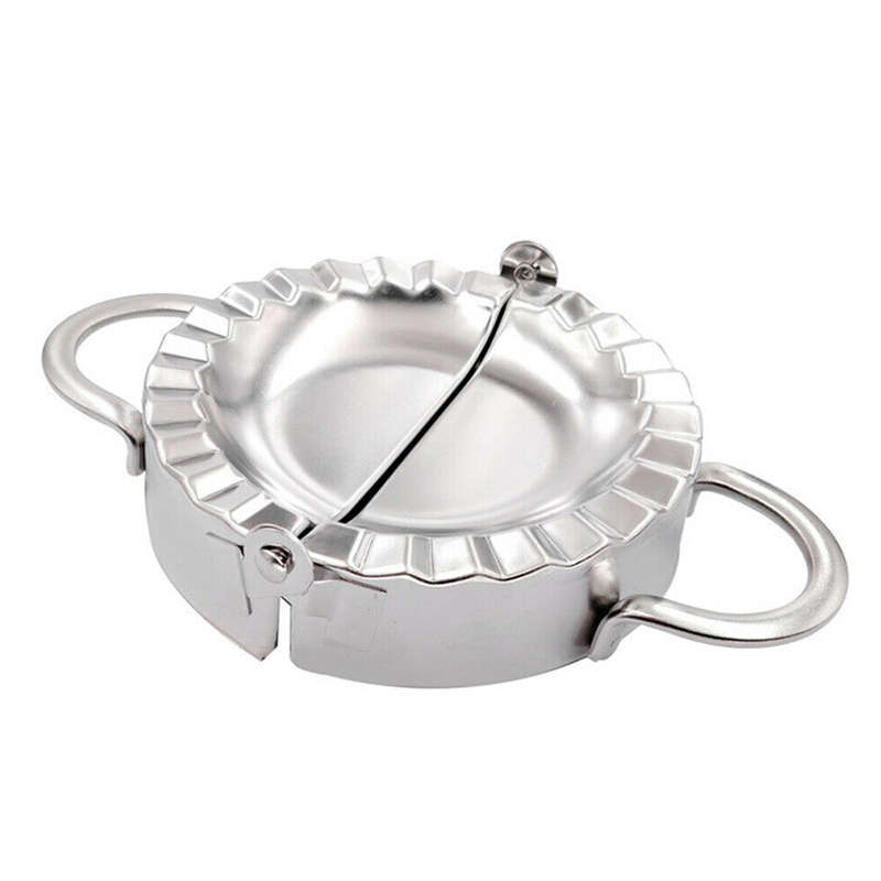 Stainless Steel Pastry Tool 2x Dumpling Maker Mould + Flour Ring Cutter 3pcs/Set