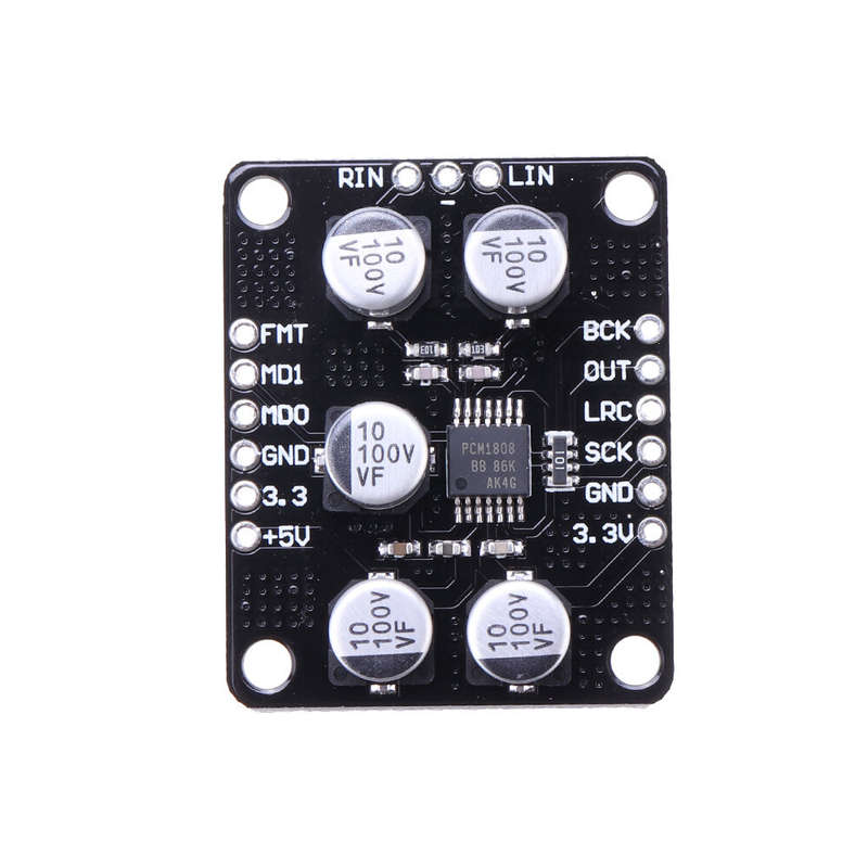 CJMCU-1808 PCM1808 Single-ended Input 99dB SNR Stereo ADC Module Analog Input Decoder 24bit Amplifie