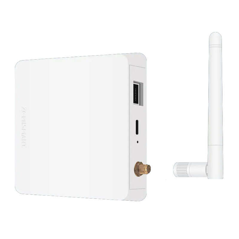 T1 Tuya Smart Zemismart Zigbe Hub with Antenna Smart Home Bridge Wired Gateway with Network Cable Vo