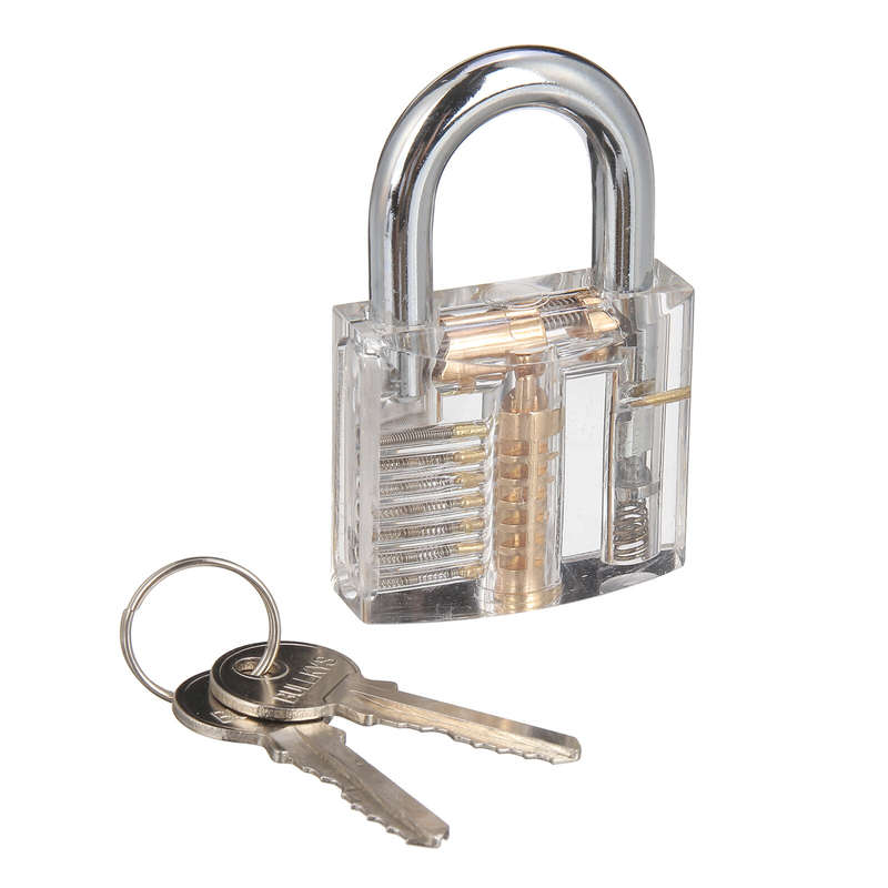 42PCS Rubber Padlock Type Lockpicking Tool Set Suitable for Opening One-Word Locks, Car Locks, Padlo