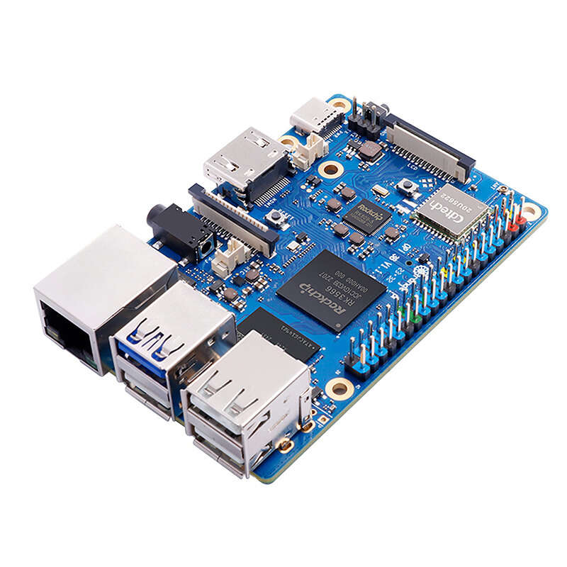 Orange Pi 3B 4GB/8GB RAM Rockchip RK3566 Mini PC Quad-Core 64-bit WiFi+BLE Gigabit Run Android Linux