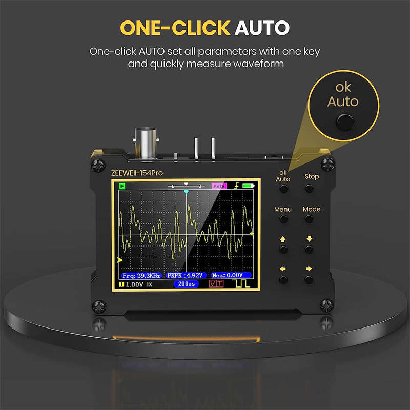ZEEWEII DSO154Pro Mini Handheld Digital Oscilloscope 154pro 40MSa/s Sampling Rate 18MHz Bandwidth PW