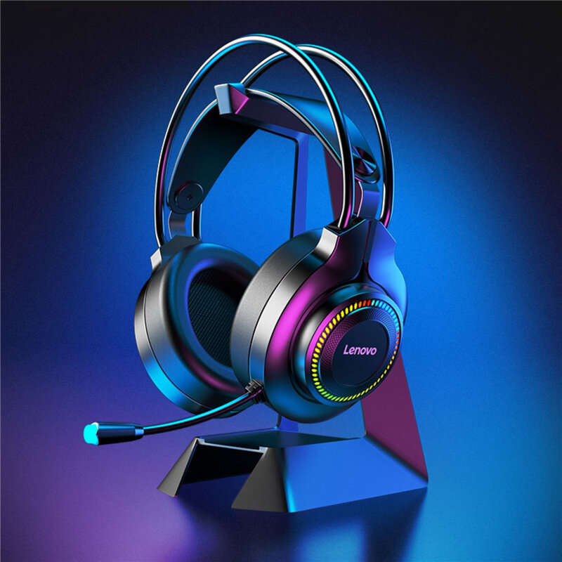 Lenovo ThinkPlus G20 Gaming Headset 3.5mm USB7.1 Surround Sound HIFI Stereo Colorful Light Gamer Hea