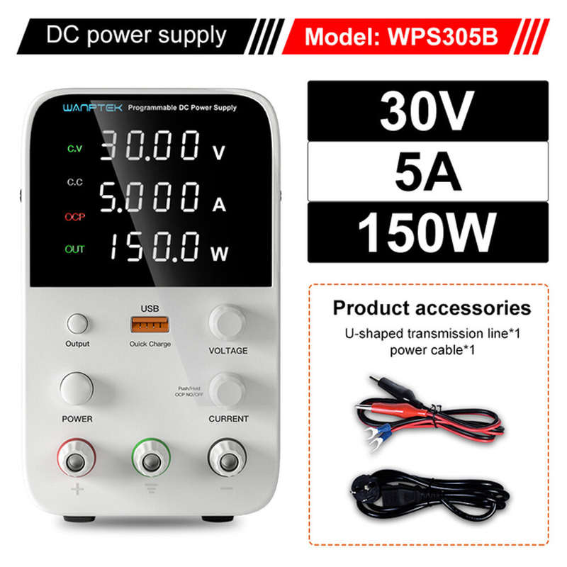 WANPTEK WPS3010H WPS1602H WPS605H WPS1203H WPS305H 30V~160V 2~5A Adjustable DC Power Supply Programm