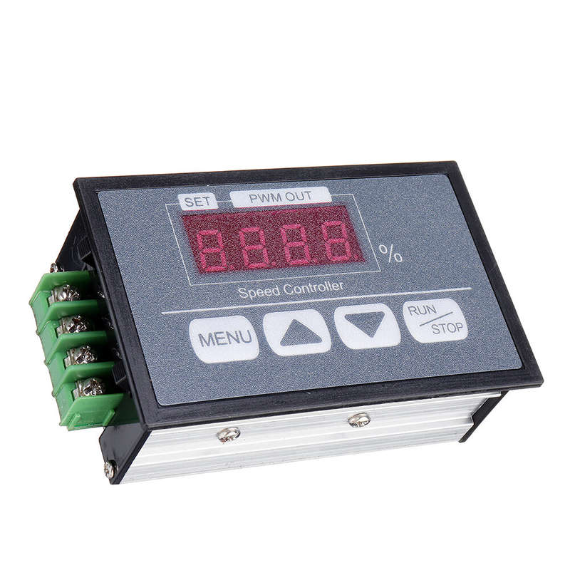 30A 6V12V60V Button Speed Controller Digital Display Percentage Tachometer DC Motor Slow Start Slow