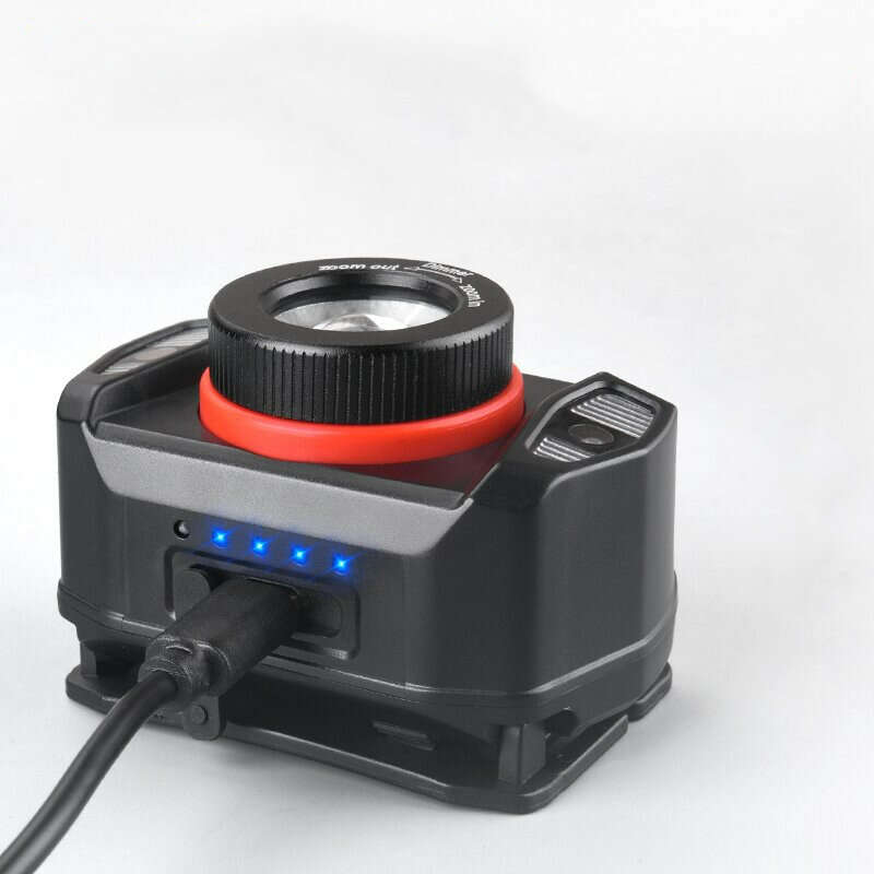 XPE+LED Strong Light Headlamp Built-in Battery USB Charging Wave Sensing Zoom Strong Light Headlamp