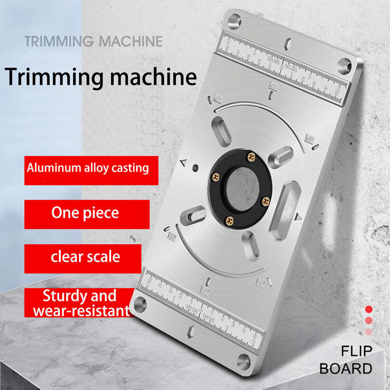 Aluminum Alloy Router Tablet Insert Plate for Woodworking Benches for Trim Routers Wood Trimming Mil