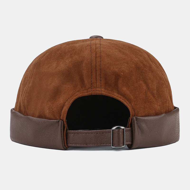 Collrown Unisex Corduroy Warm Soft Casual Brimless Beanie Landlord Hat Skull Hat