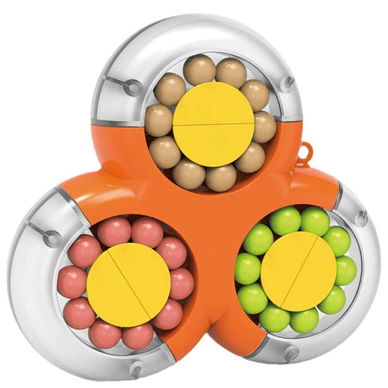 Triangle Cube Rotating Magic Bean Creative Intelligence Decompression Early Educational Puzzle Toys