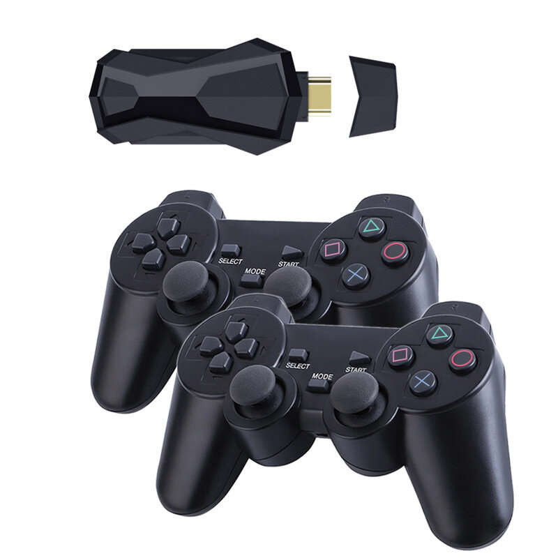 D10 64GB 15000 Games TV Game Console 2.4G Wireless Gamepad HD Arcade Game Player Multiple Emulators