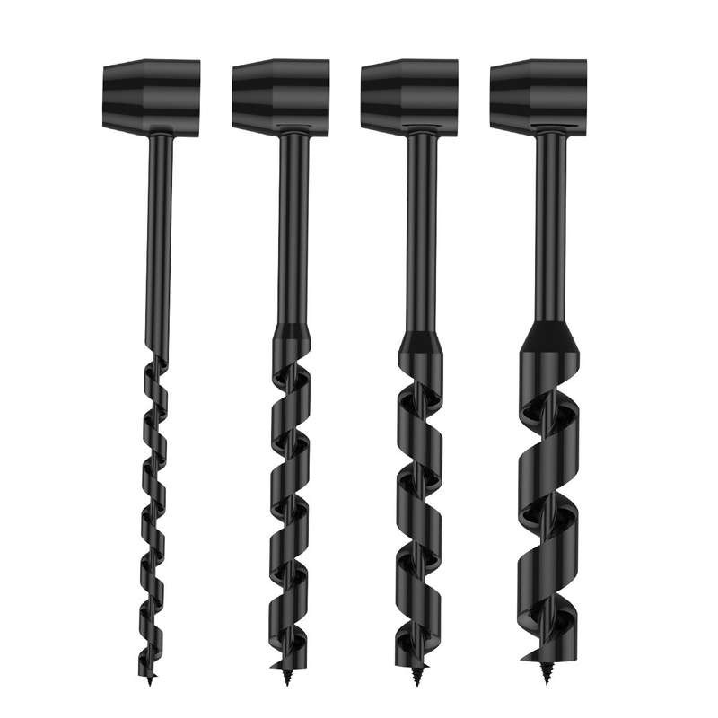 Hand Drill Carbon Steel Manual Auger Drill Portable Manual Survival Drill Bit Self-Tapping Survival