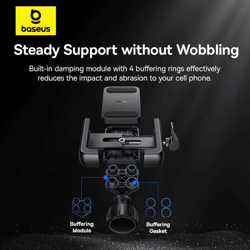 Baseus GoTrip Series Bike Phone Mount 360 Rotatable Anti-shake for 5.7''-7.2'' Mobile Phone Electric
