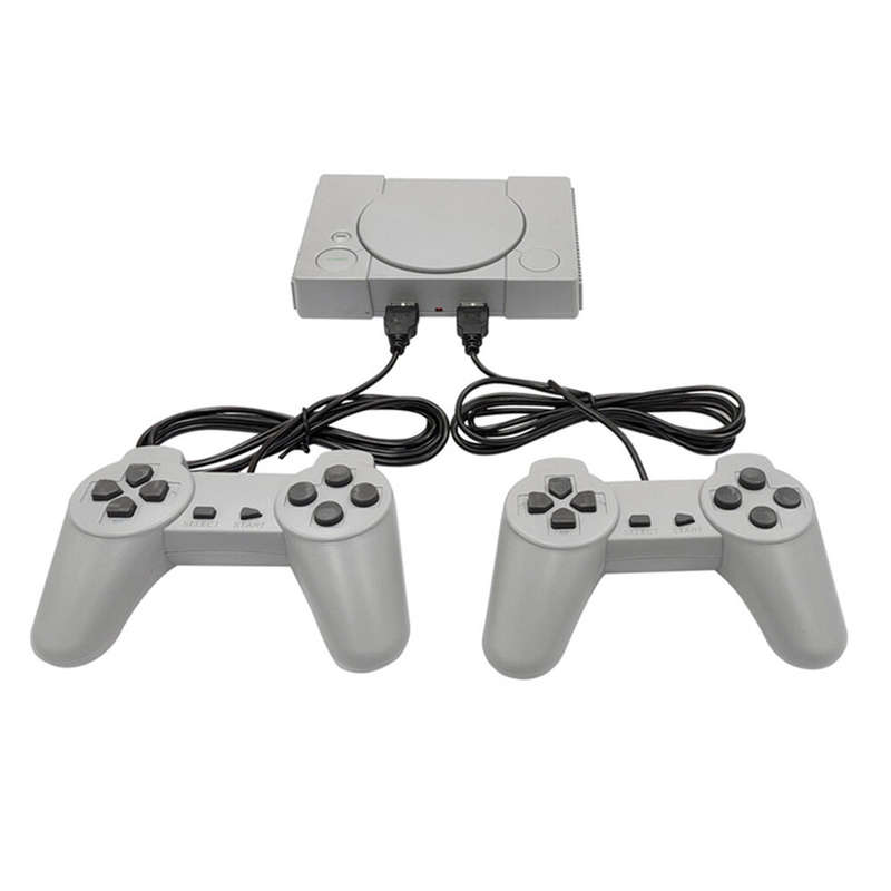 DATA FROG PS1 TV Game Console Mini 8-bit 620 Classical Games Retro Mini Video Game Player with Gamep