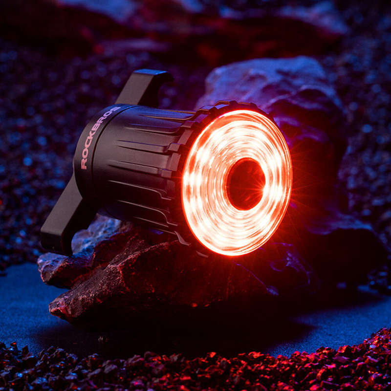 ROCKBROS 100LM Bike Tail Light Brake Sensing Rear Lights 7 Modes USB Rechargeable Safety Warning Lam