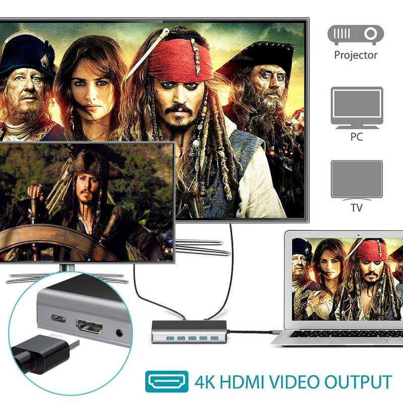 Bakeey FX15W 15 in 1 USB-C Hub Docking Station Adapter with 1*PD/ 1*SD/ 1*TF/ 4*USB 2.0/ 3*USB 3.01*