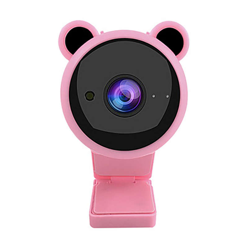 RYM M62 1080P HD Cute Panda Webcam 30FPS Built-in Microphone Plug and Play Web Camera for PC Laptop