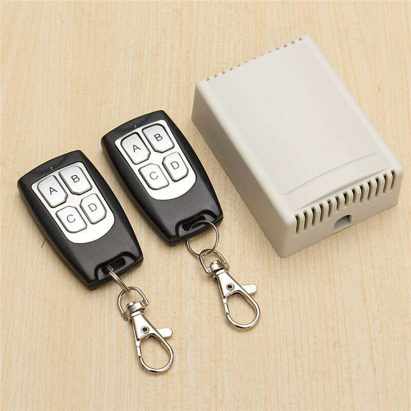 Geekcreit 12V 4CH Channel 315Mhz Wireless Remote Control Switch With 2 Transimitter