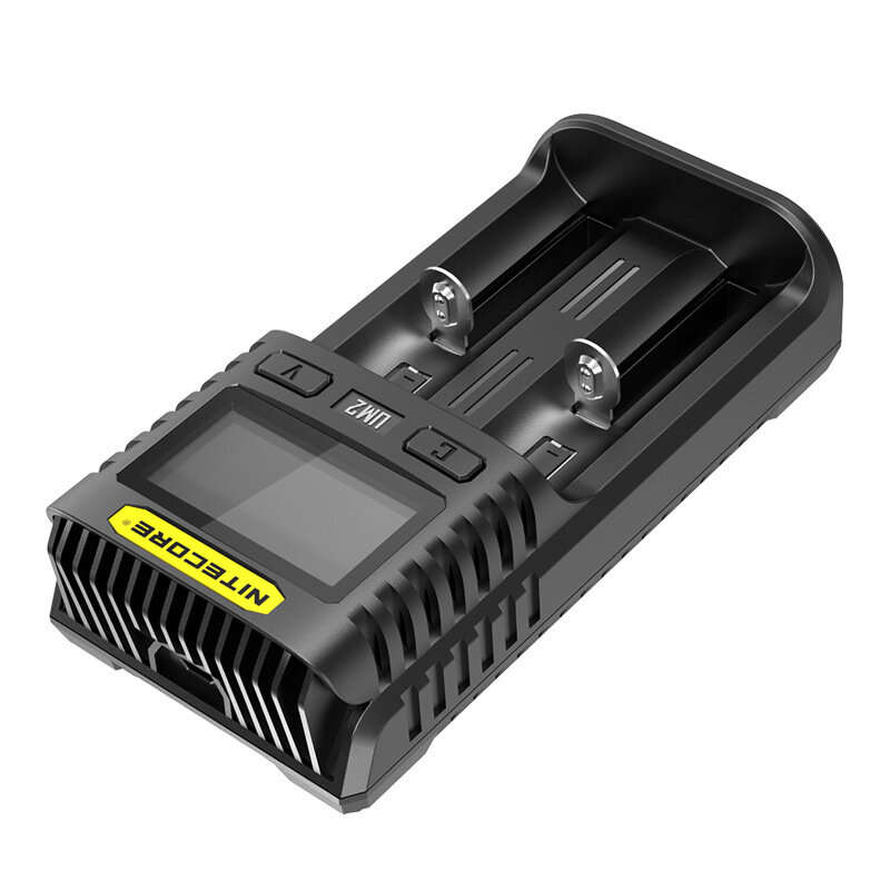 NITECORE UM2 LCD Display 5V/2A Lithium Battery Charger USB QC Smart Rapid Charger For AA AAA 18650 2