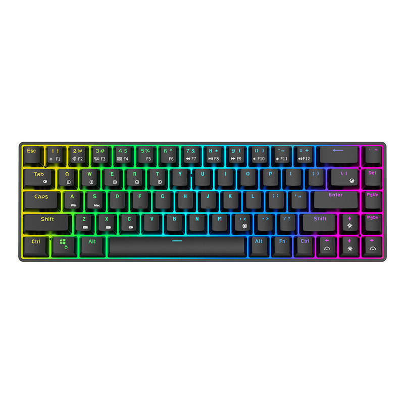 Royal Kludge RK68/RK855 Mechanical Keyboard 68 Keys RK Switch Hot Swappable Dual Mode Wireless bluet