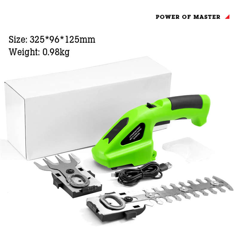 Small Convenient Electric Trimmer Pruning Shears Garden Lawn Hedge Rechargeable Cordless Fence Sciss