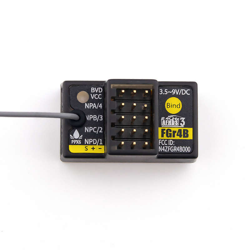 FlySky FGr4B 2.4GHz 4CH AFHDS 3 Micro Mini RC Receiver PWM/PPM/i-bus/S.BUS/i-bus2 Output for PL18 NB