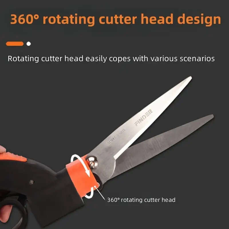 360 Rotating Multifunctional Pruning Shears Ideal Length 125mm Versatile Garden Tool Anti-Rust Treat
