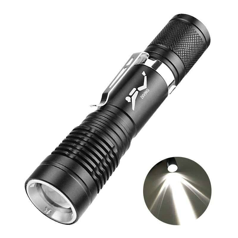 P20 5W LED Diving Flashlight 300LM Lantern Aluminum Alloy Waterproof Underwater Scuba Flashlight Tor
