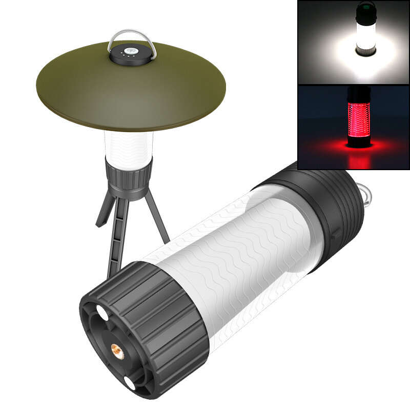 LED Multifunctional Camping Light with Magnet Hook Carabiner Portable Outdoor Warm Light Atmosphere