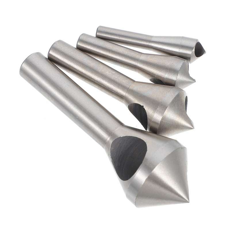 4pcs Set Titanium Countersink Deburring Drill Taper Hole Cutter Steel/Aluminum Countersunk Head Cham