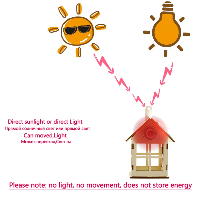 Solar Hut Windmill for Primary School Students Science Technology Small Production Experiment Childr