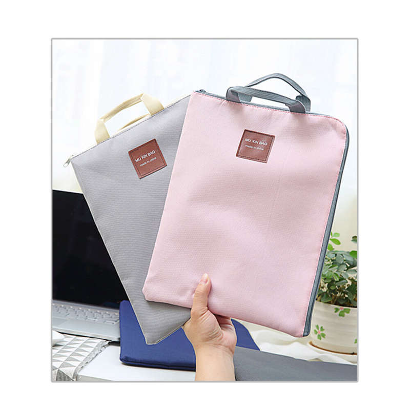 Libo Waterproof Computer Bag Canvas Zipper Multi Functional Multi-Layer A4 File Bag Portable Pad Lap