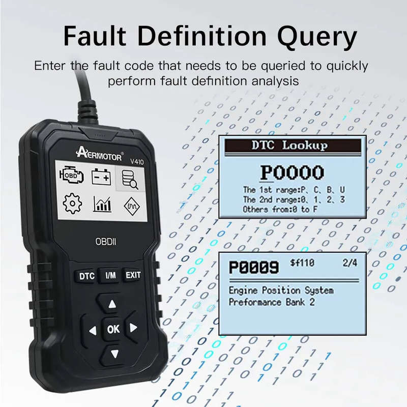 V410 ELM327 Car Fault Diagnostic Tool Automobile OBD2 Scanner Car OBD2 Code Reader ELM327 Multi-lang